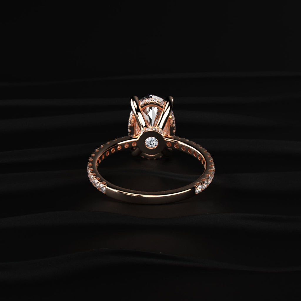 3Ct Oval Diamond Ring
