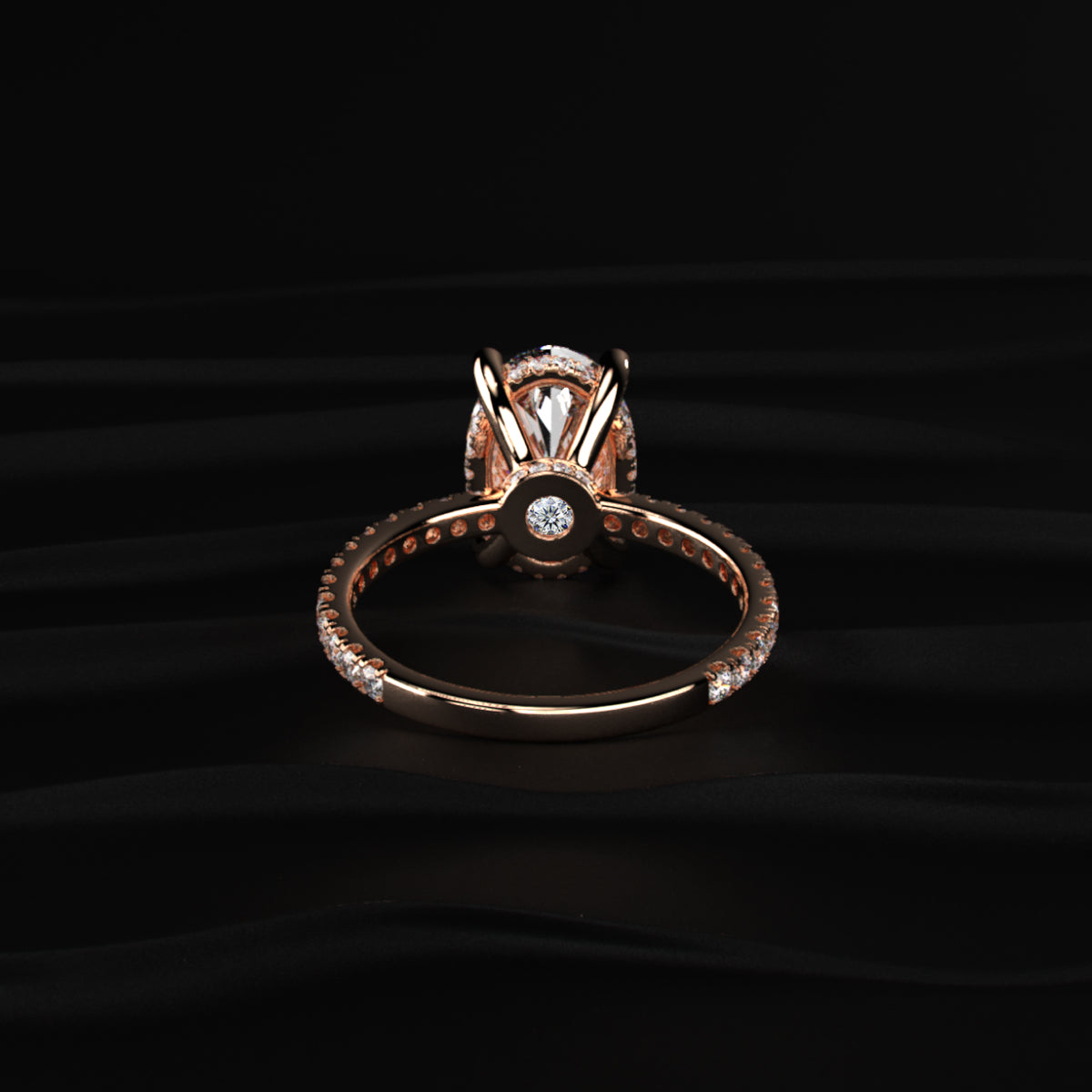 3Ct Oval Diamond Ring