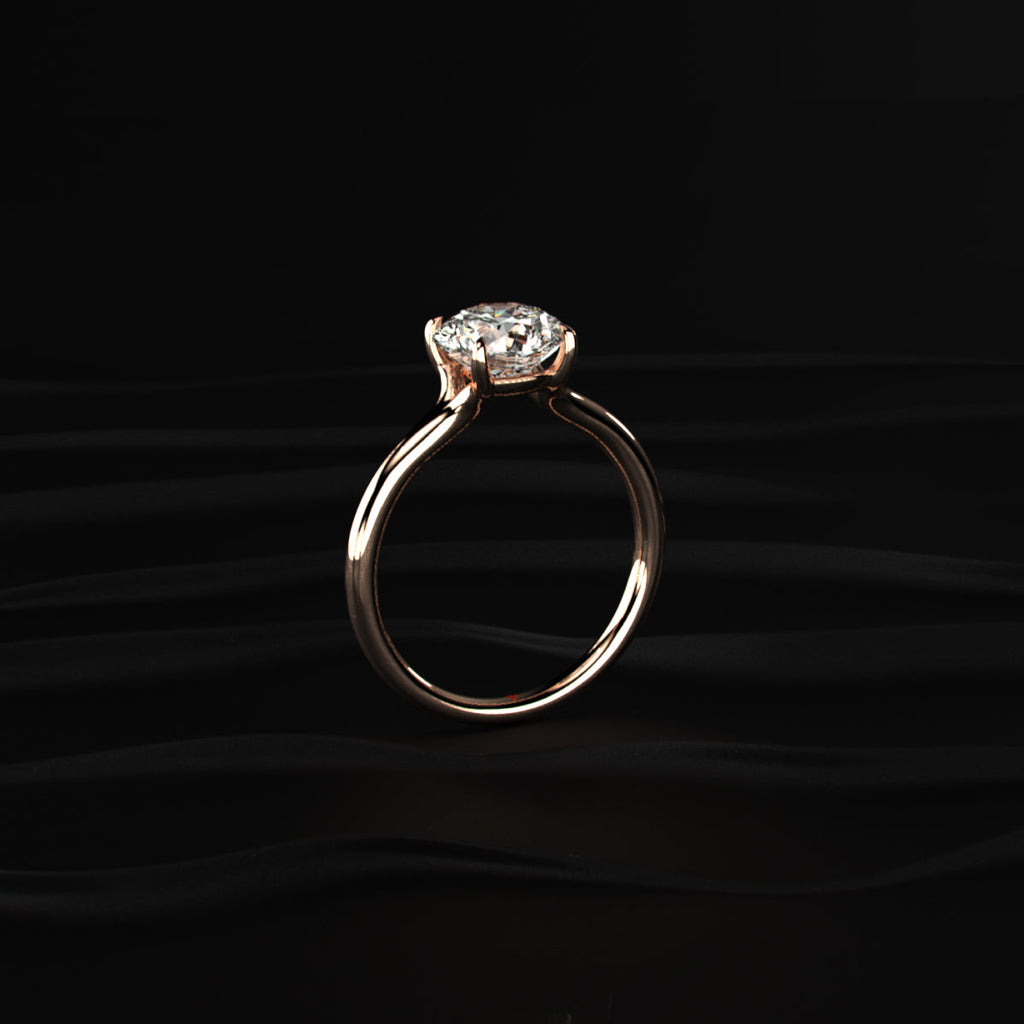 2 Carat Round Solitaire Diamond Ring