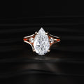 Pear Trilogy Engagement Ring