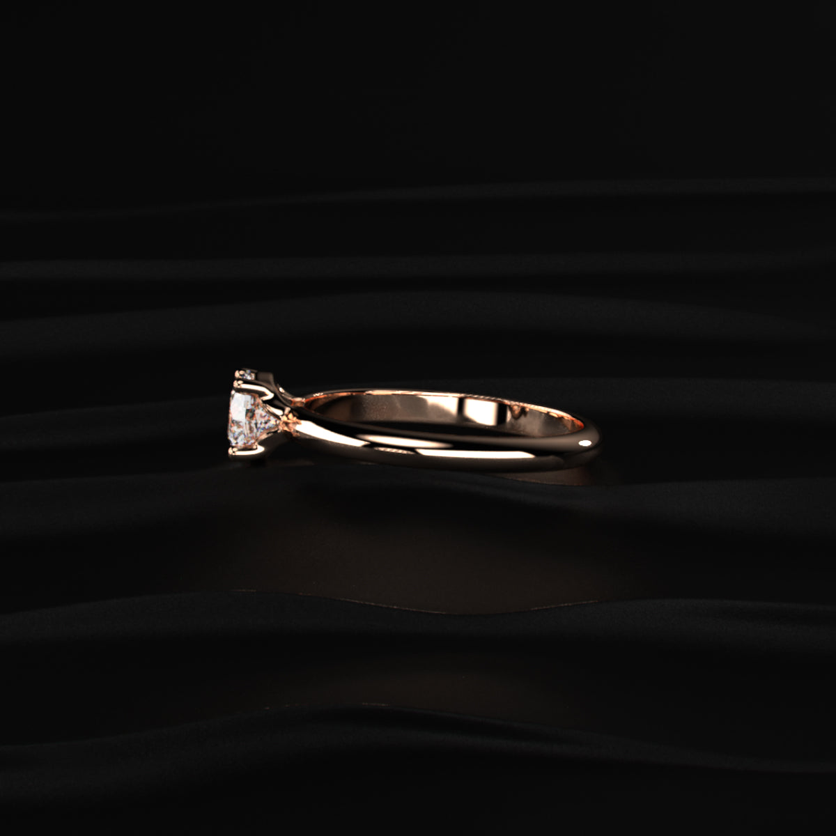 Round Shape Solitaire Ring
