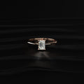 0.5Ct Emerald Cut Solitaire Ring