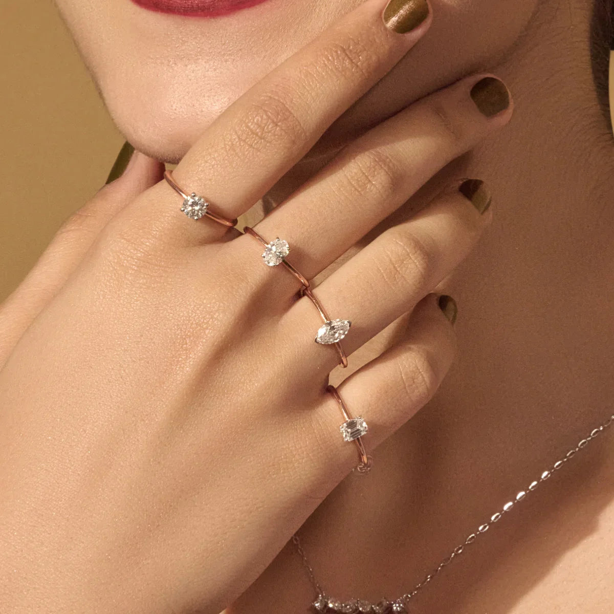 0.5Ct Emerald Cut Solitaire Ring