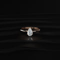 0.5Ct Pear Shape Solitaire Ring