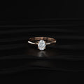 0.5 Oval Solitaire Engagement Ring