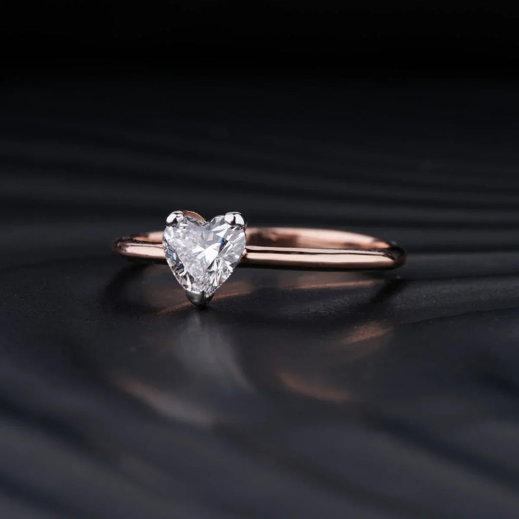 Heart Shape Solitaire Ring