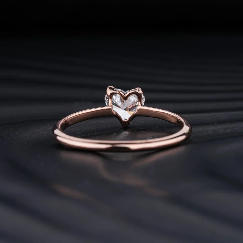 Heart Shape Solitaire Ring