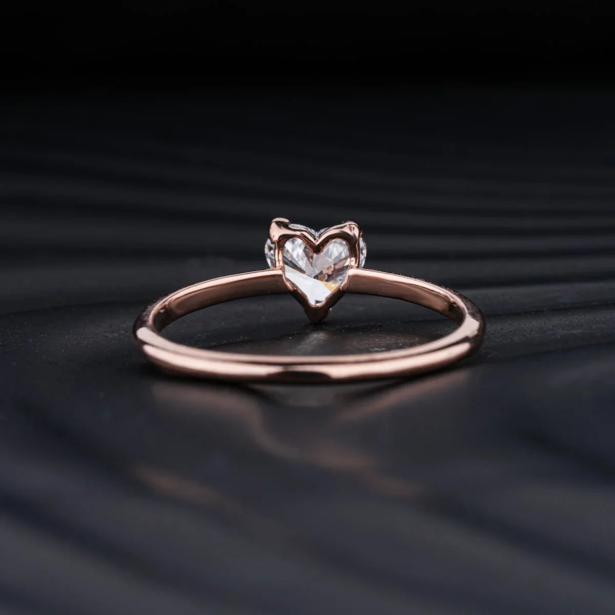 Heart Shape Solitaire Ring