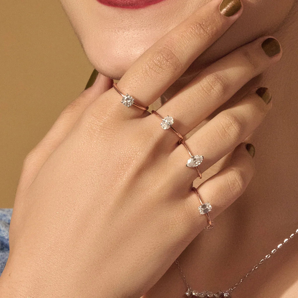 Marquise Solitaire Engagement Ring