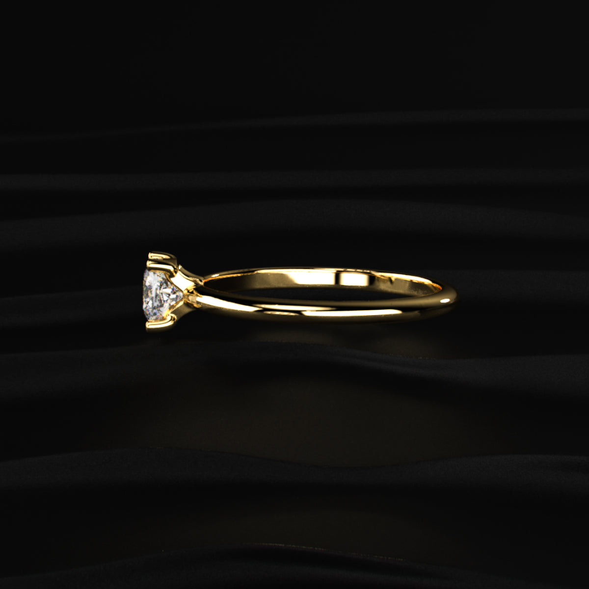 0.5Ct Cushion Beauty Ring