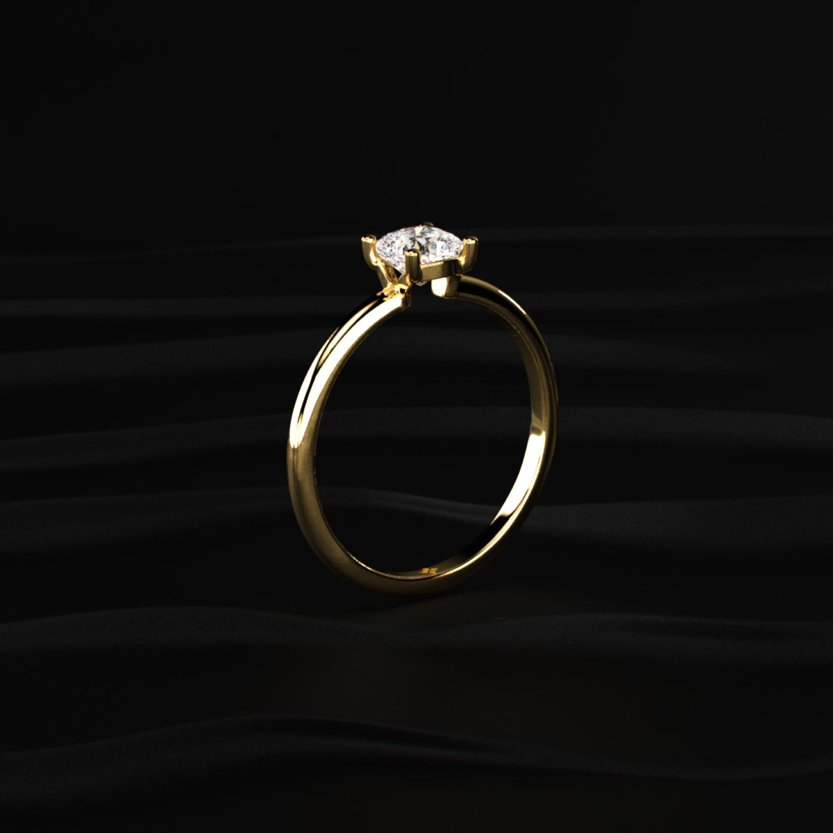 0.5Ct Cushion Beauty Ring
