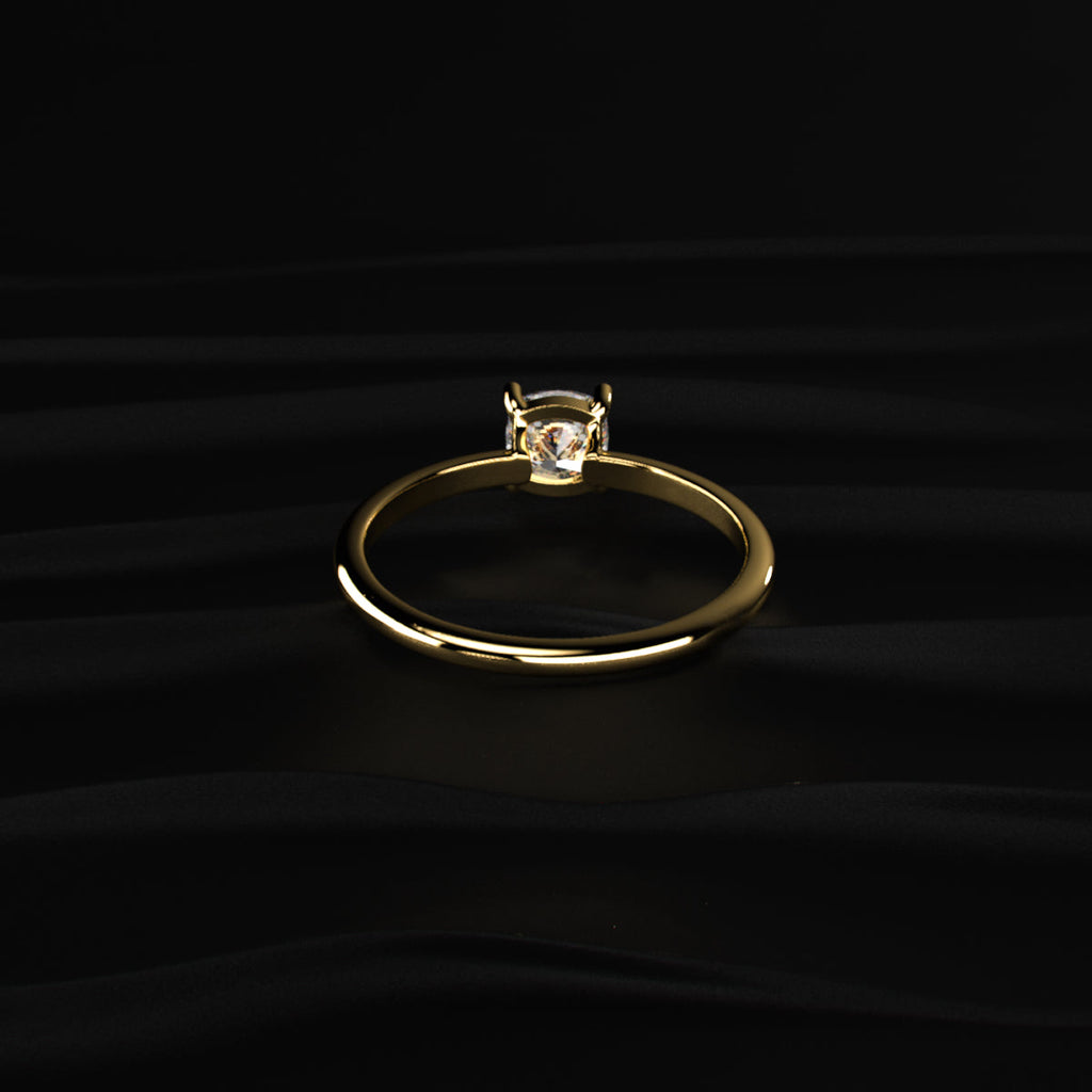 0.5Ct Cushion Beauty Ring