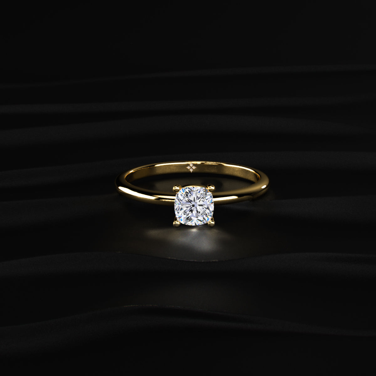 0.5Ct Cushion Beauty Ring