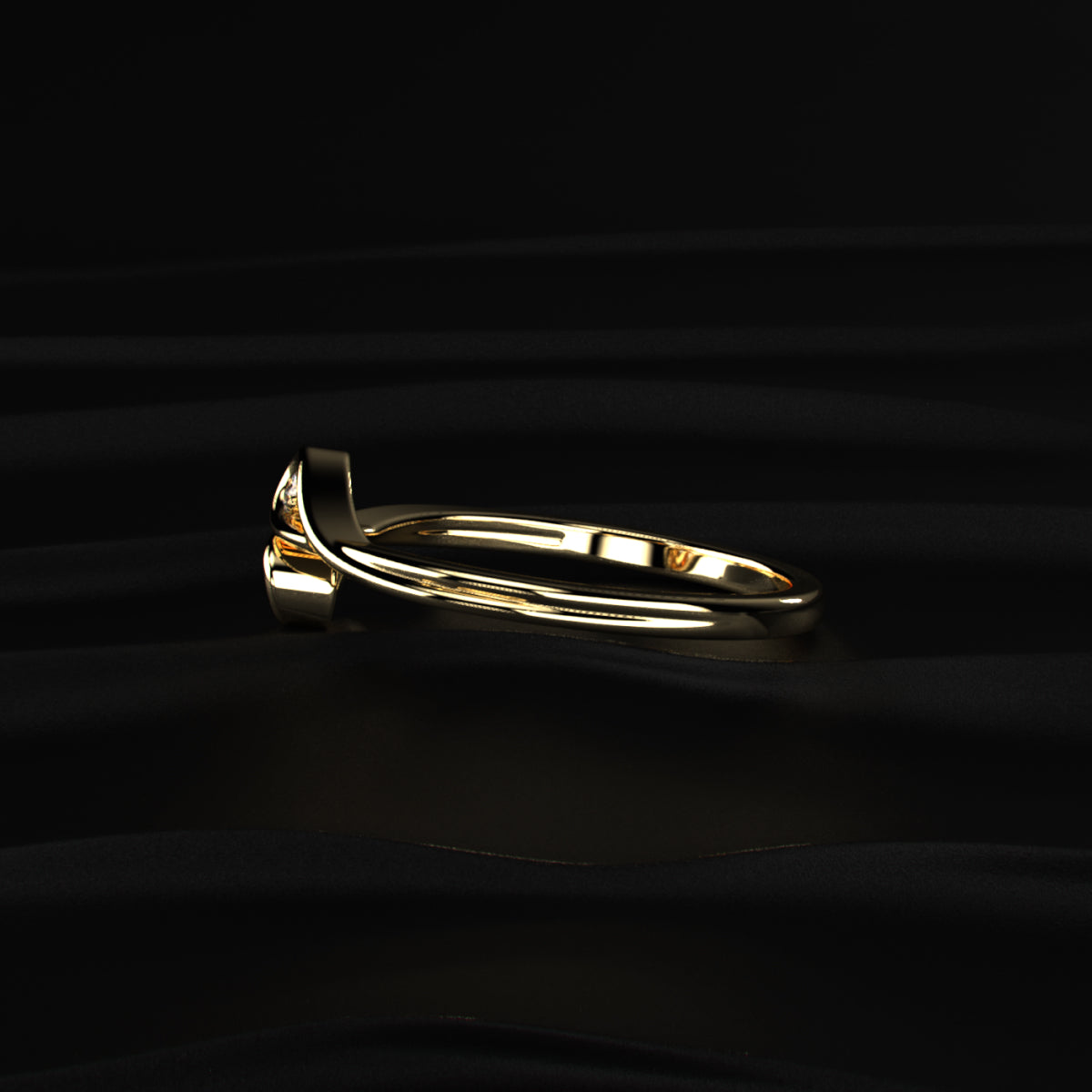 Round Diamond Infinity Band