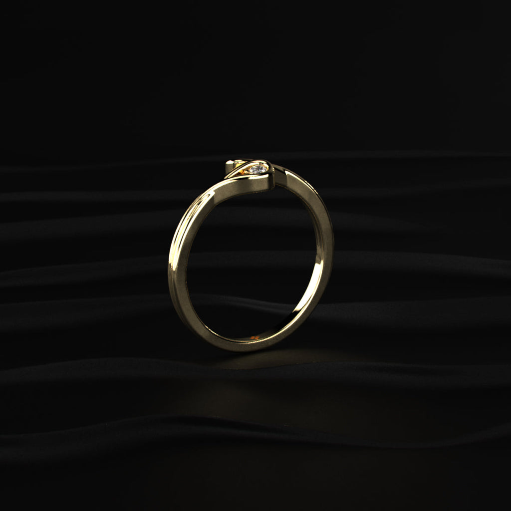 Round Diamond Infinity Band