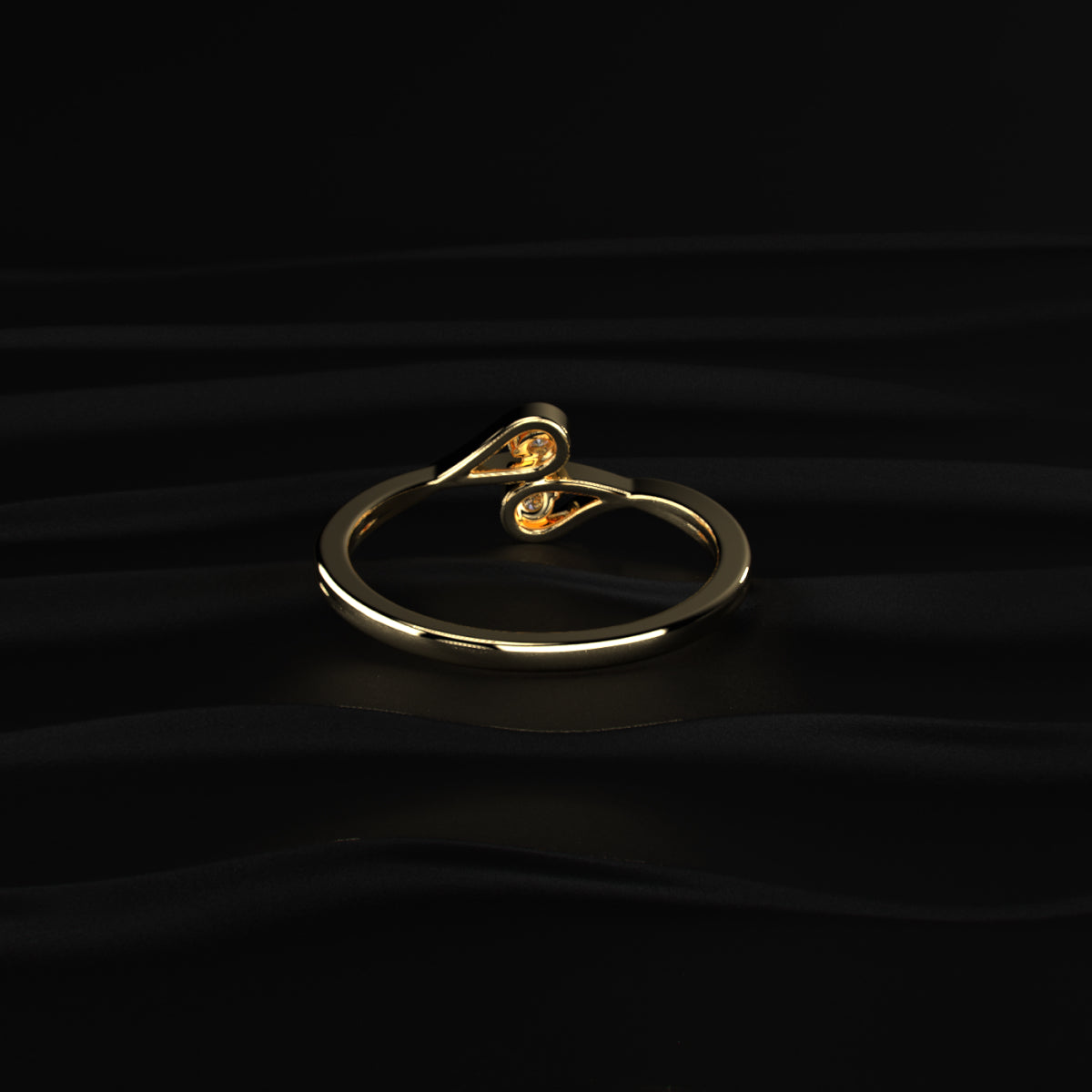 Round Diamond Infinity Band