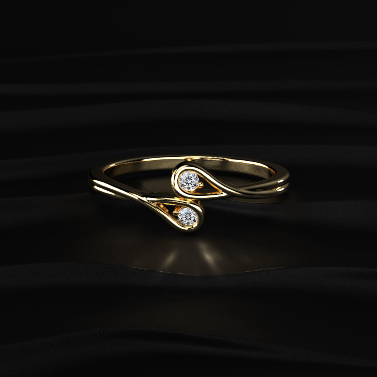Round Diamond Infinity Band