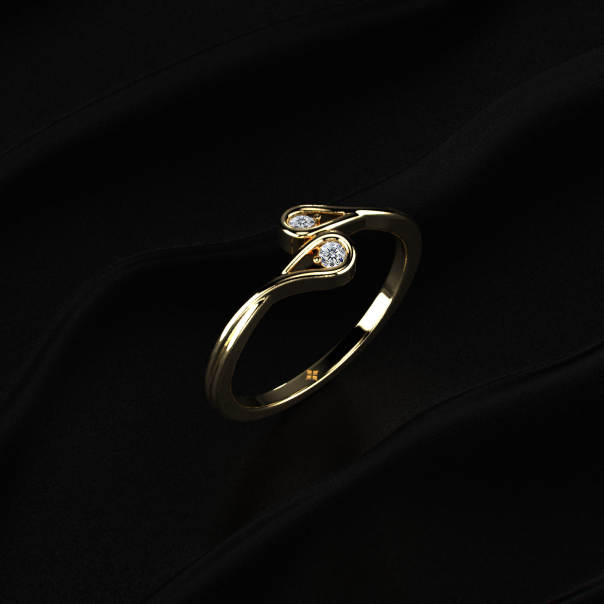 Round Diamond Infinity Band