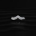 Tiny Crown Ring With Round Diamonds