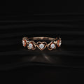Hearts Half Eternity Ring