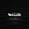 Round Diamond Half Eternity Ring