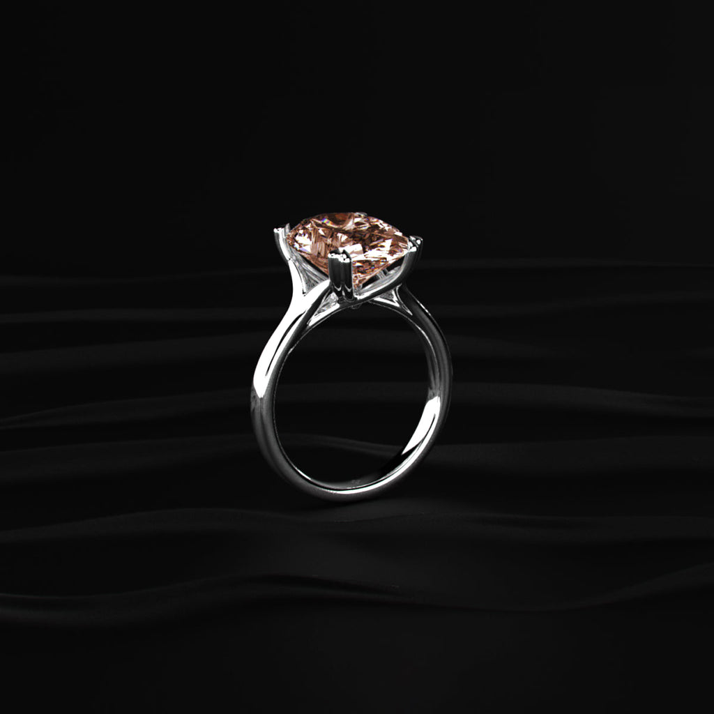 6 Ct Oval Solitaire Ring With Double Prong Set