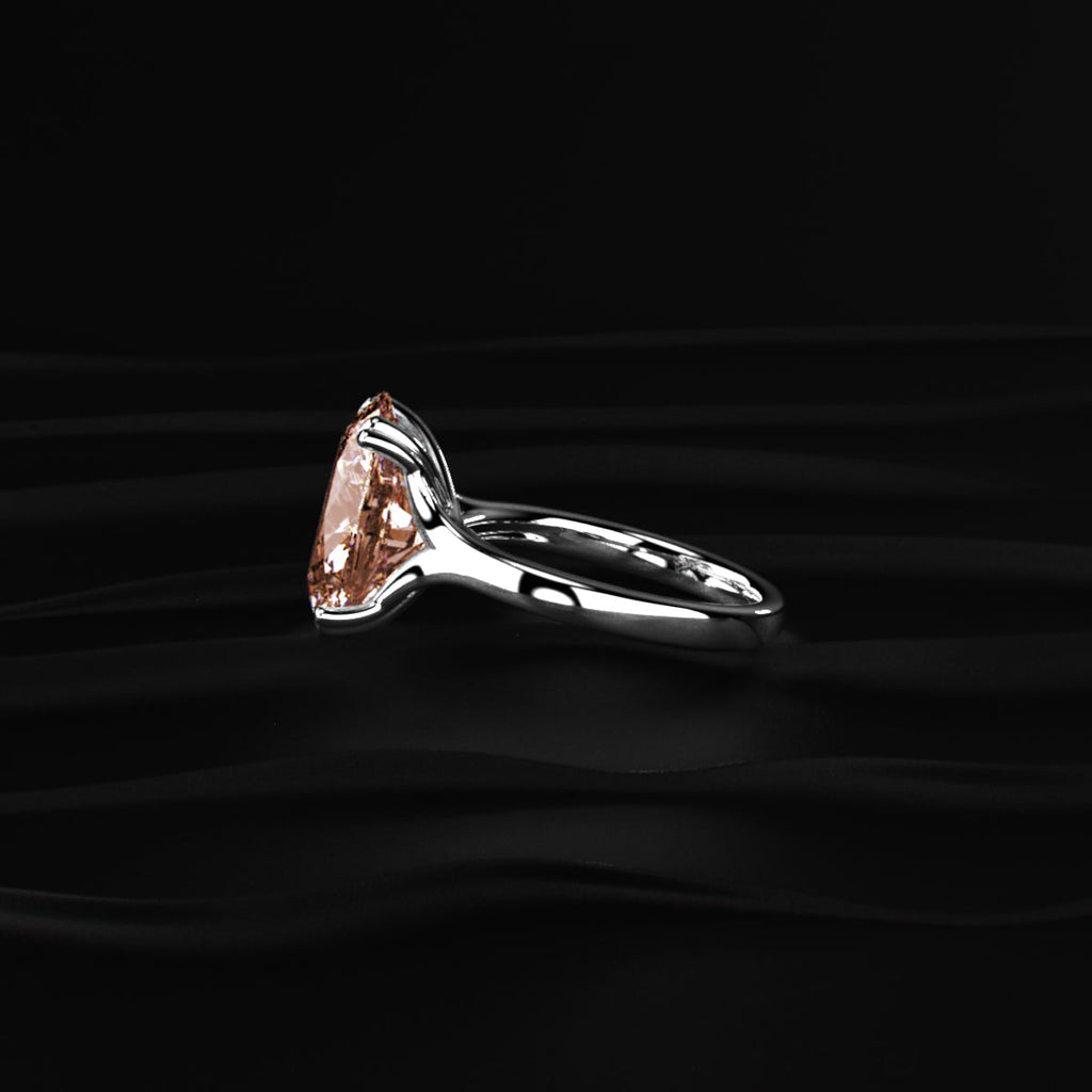 6 Ct Oval Solitaire Ring With Double Prong Set