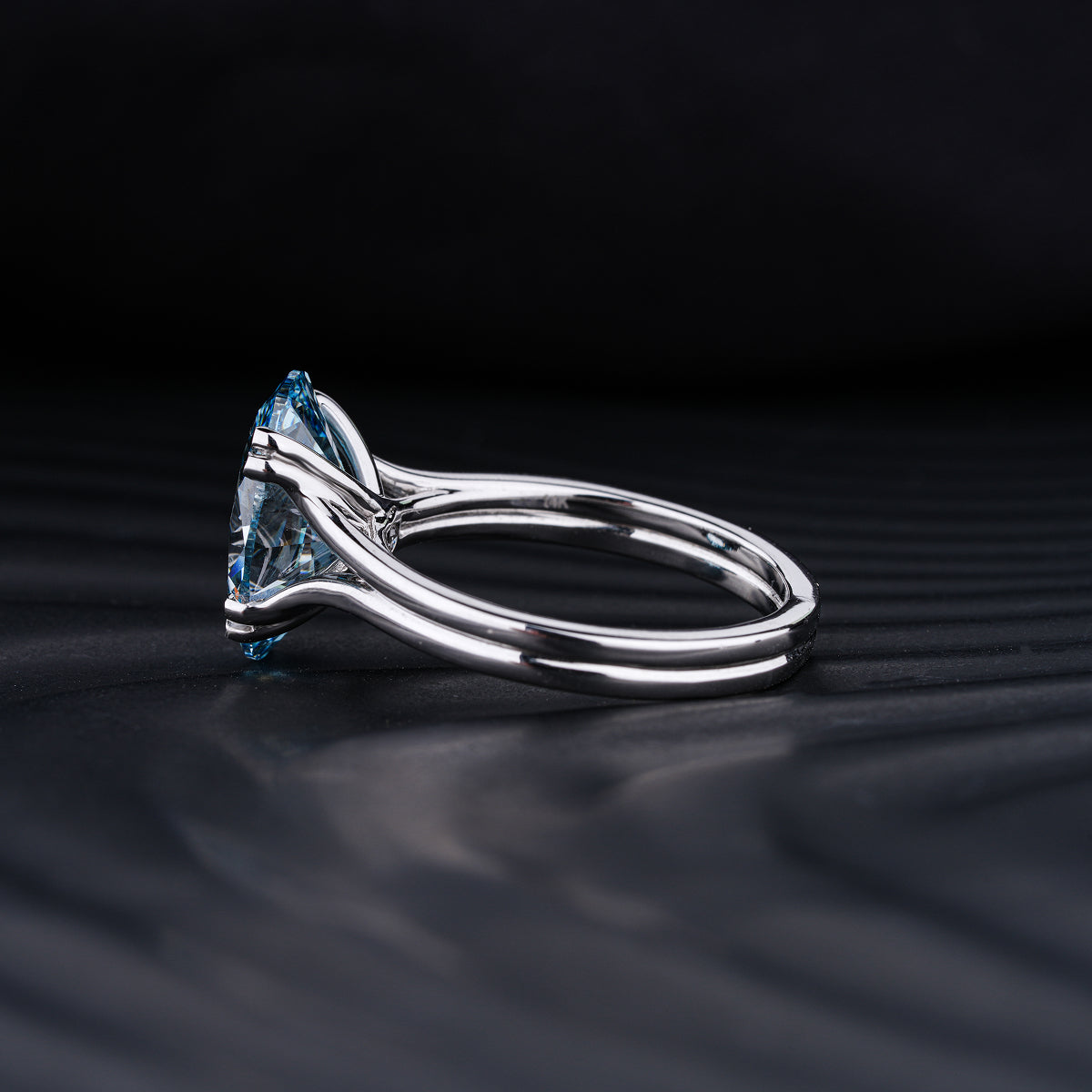 4 Ct Oval Solitaire Ring With Double Prongs