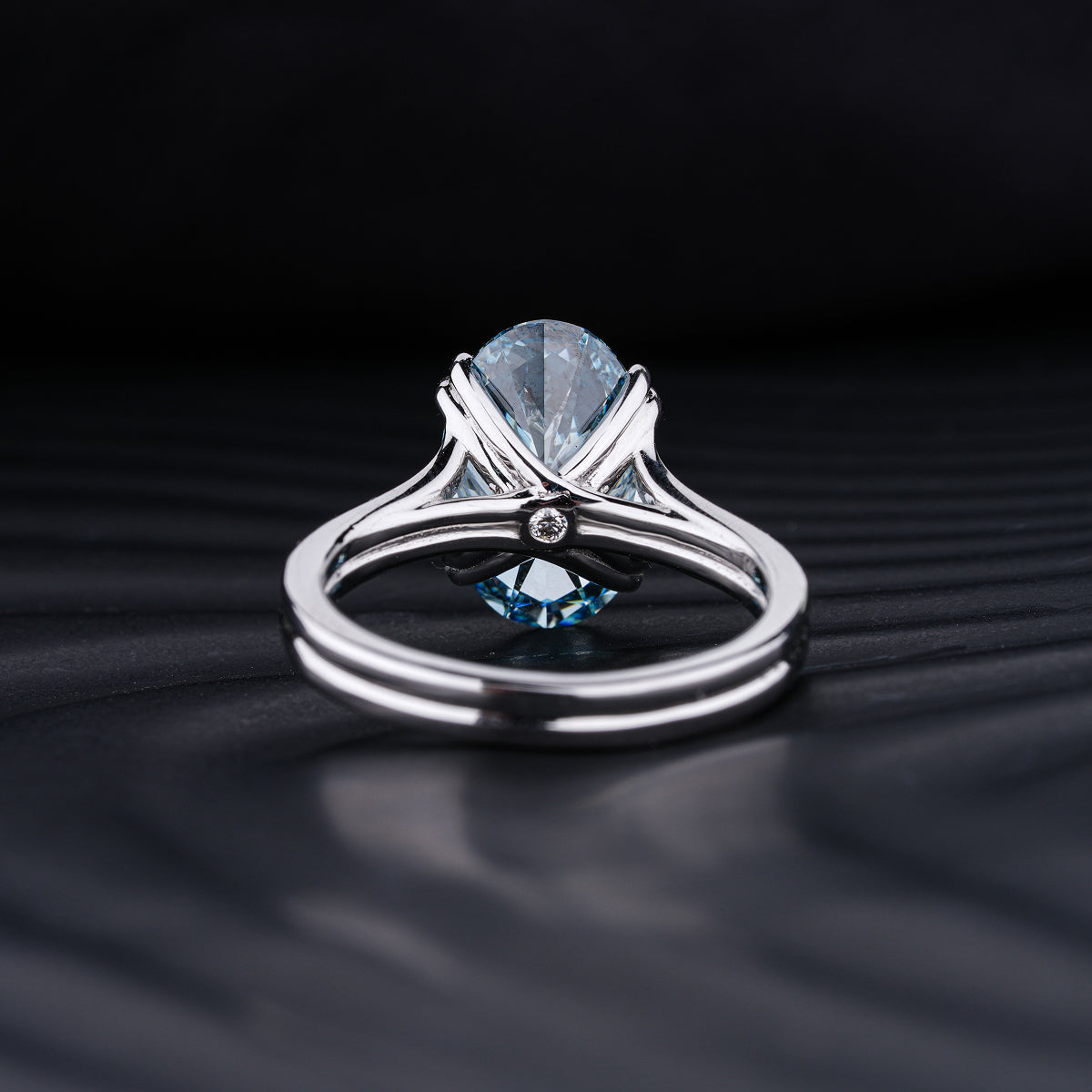 4 Ct Oval Solitaire Ring With Double Prongs