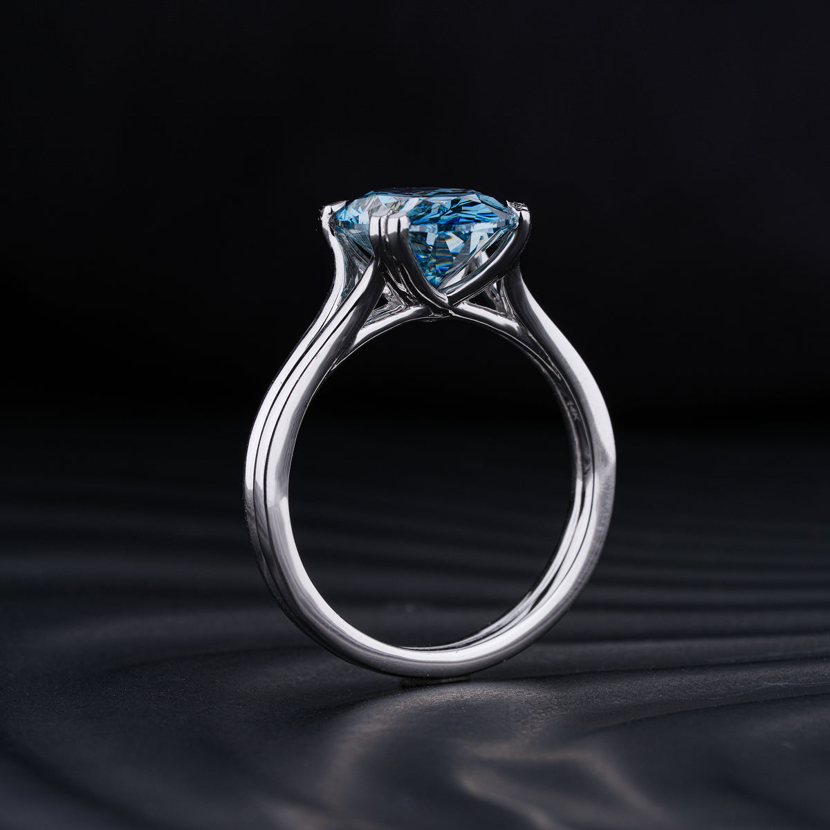 4 Ct Oval Solitaire Ring With Double Prongs