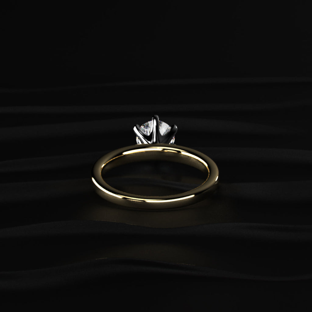 1 Ct Round Diamond Solitaire Engagement Ring