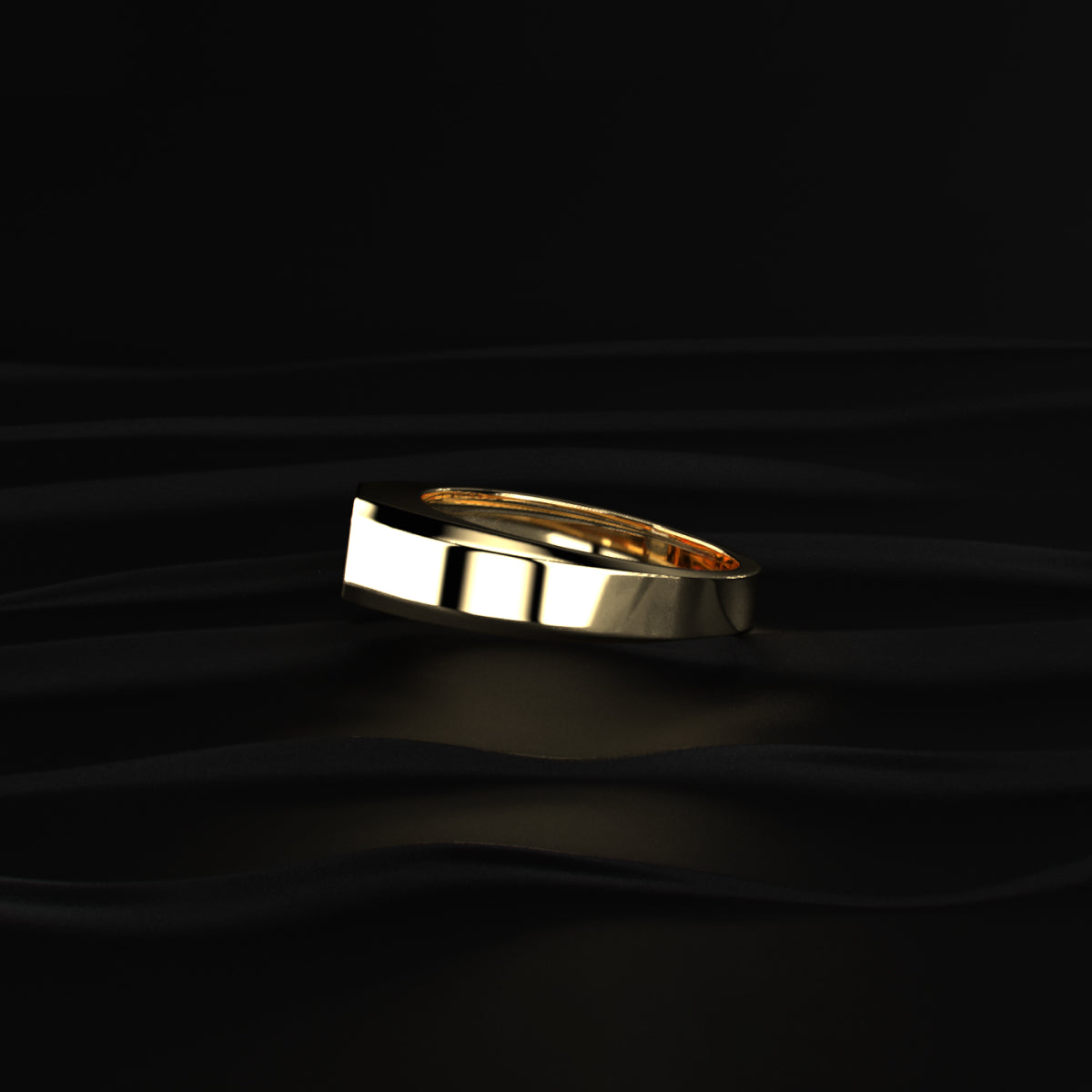Mens Emerald Cut Diamond Ring
