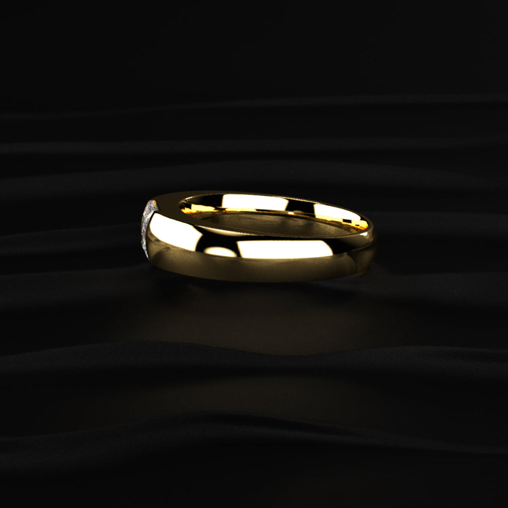Princess Solitaire Ring For Men