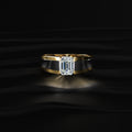 Emerald Cut Men'S Engagement Ring