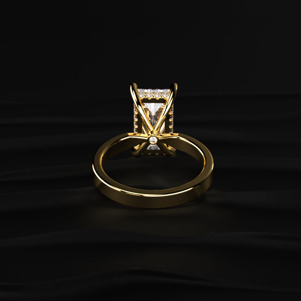 Baguette Diamond Solitaire Ring