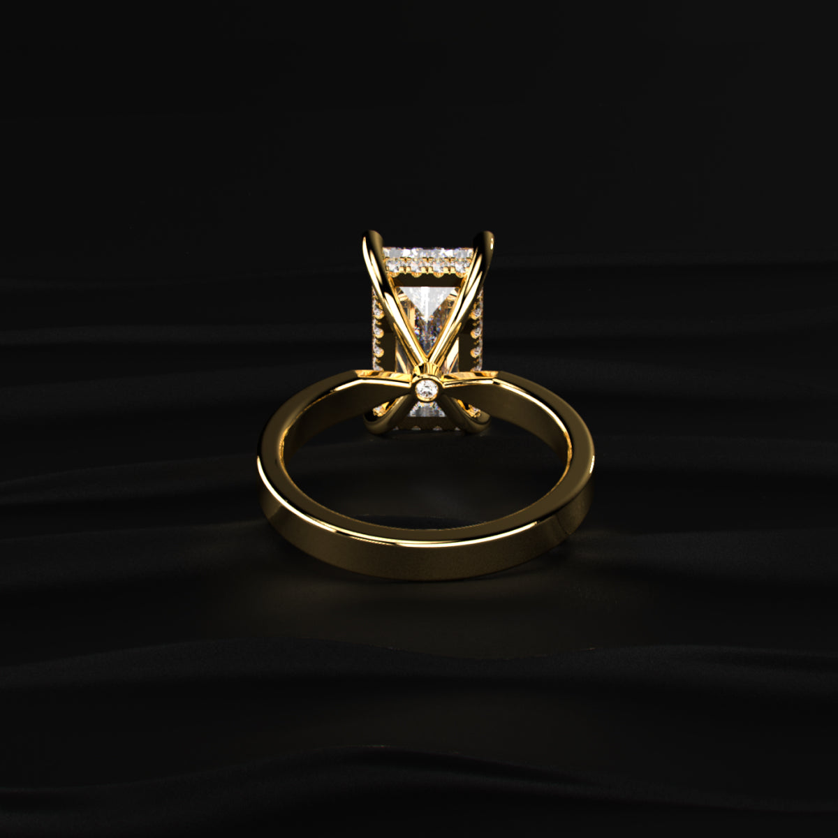 Baguette Diamond Solitaire Ring