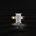 Baguette Diamond Solitaire Ring