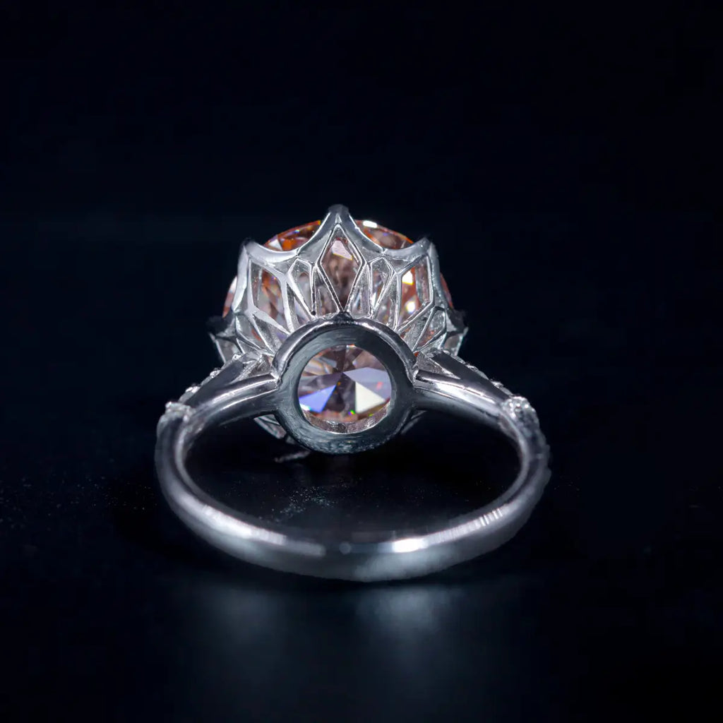 Regal Pink Round Solitaire Engagement Ring