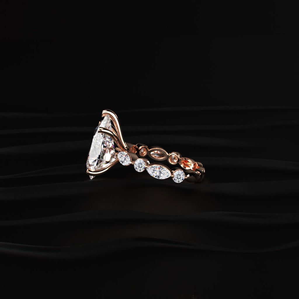 Royal Glow Pear Diamond Ring