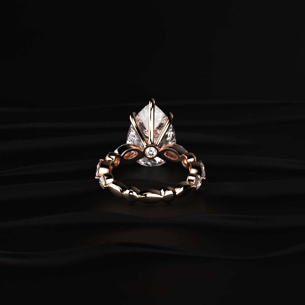 Royal Glow Pear Diamond Ring