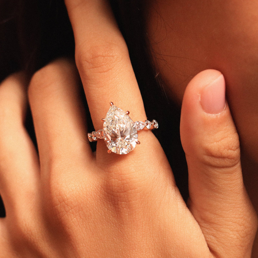 Royal Glow Pear Diamond Ring