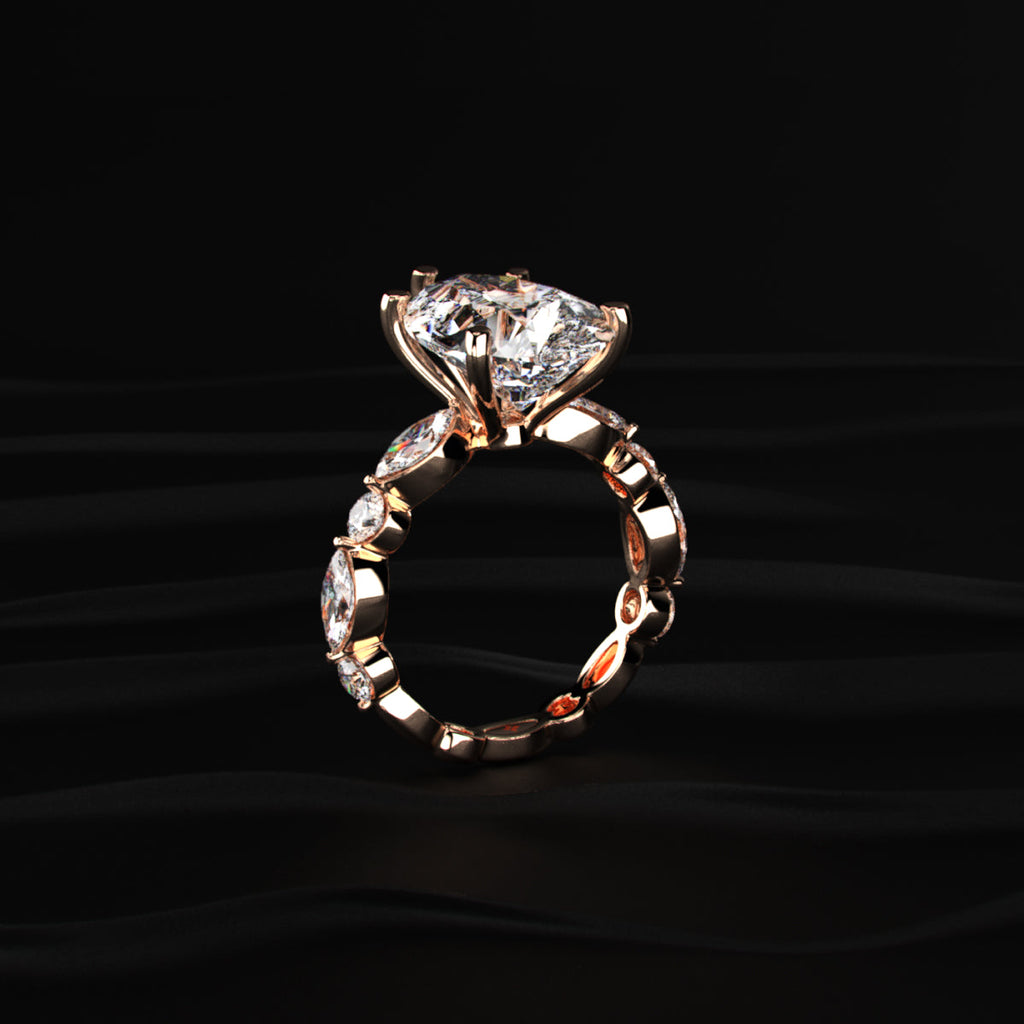 Royal Glow Pear Diamond Ring