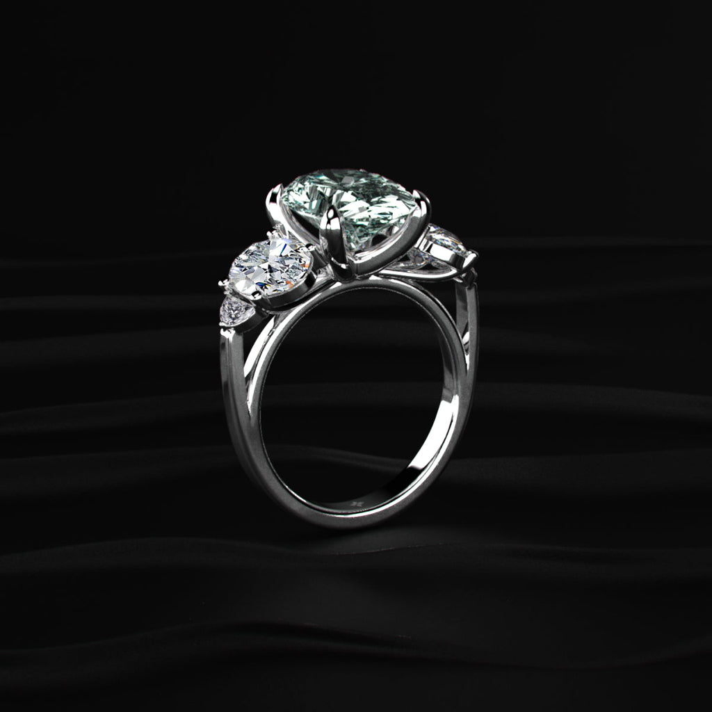 Oval Diamond Empress Five Stone Ring