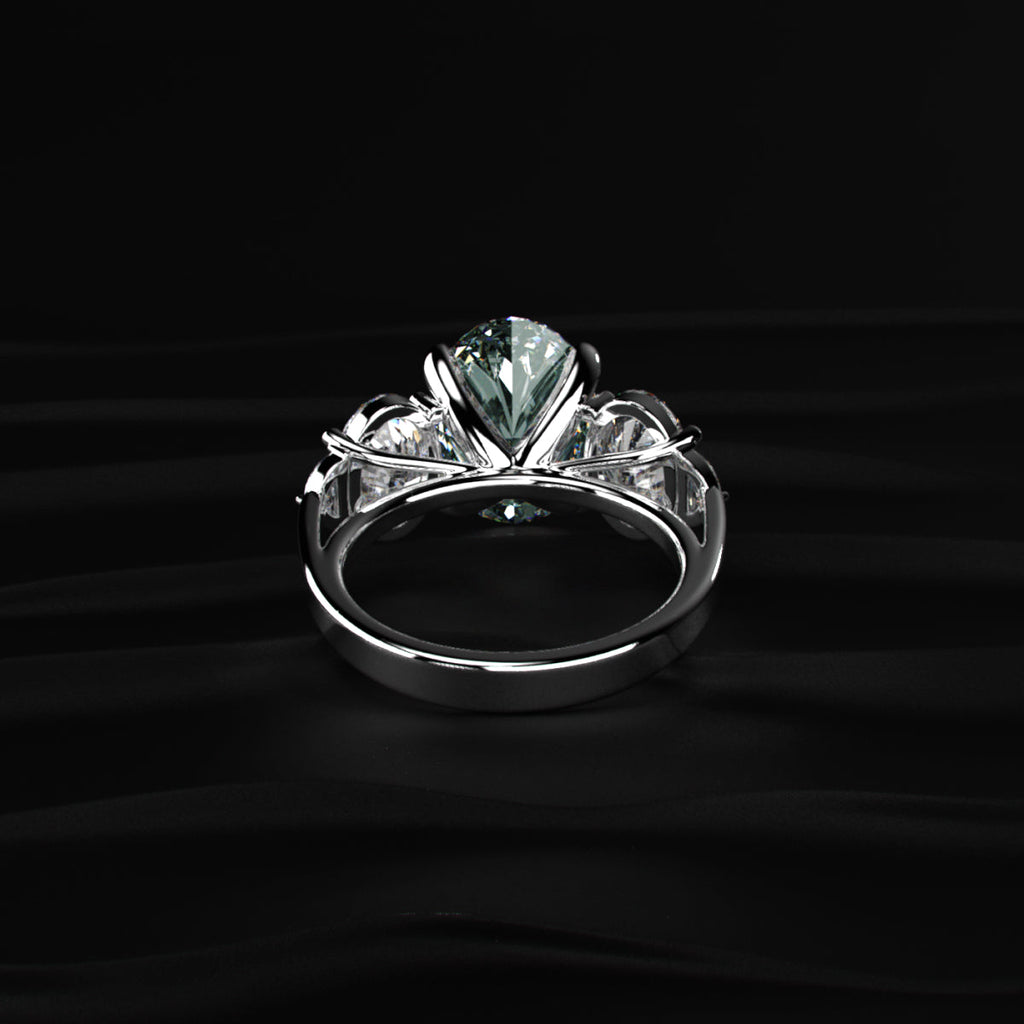 Oval Diamond Empress Five Stone Ring