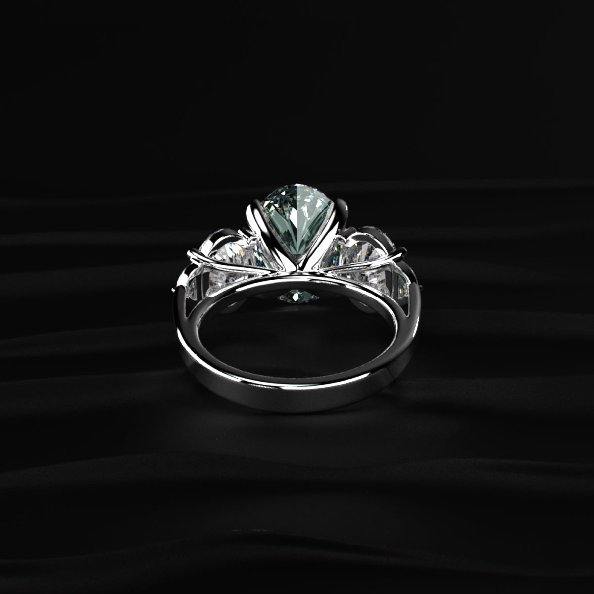 Oval Diamond Empress Five Stone Ring