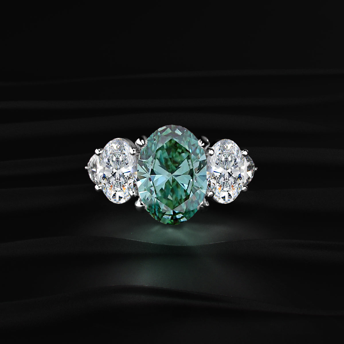 Oval Diamond Empress Five Stone Ring