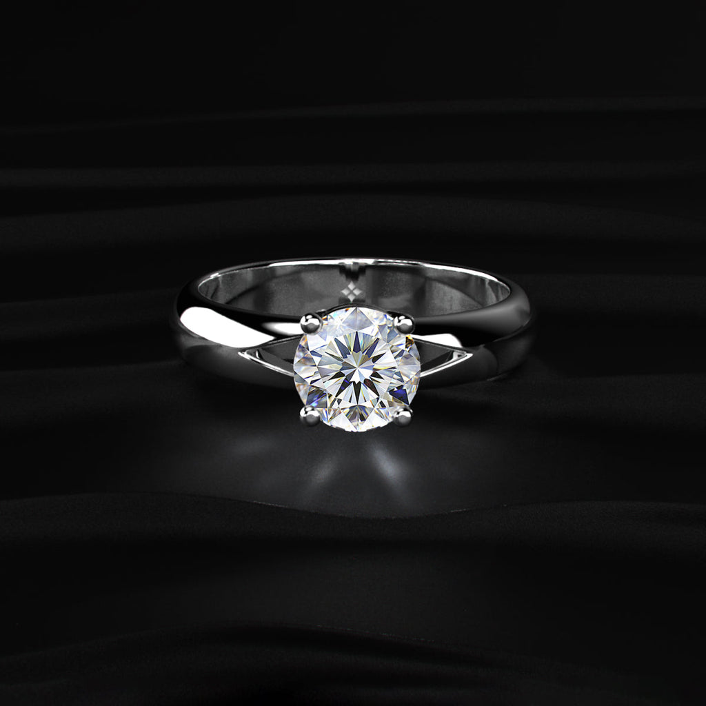 Round Solitaire Engagement Ring For Men