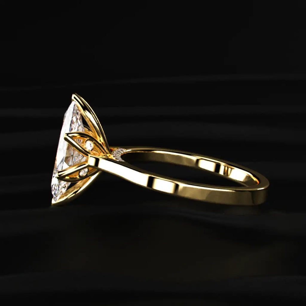 Marquise Shape Diamond Ring In Tulip Prong Setting