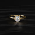 Round Cut Halo Diamond Engagement Rings