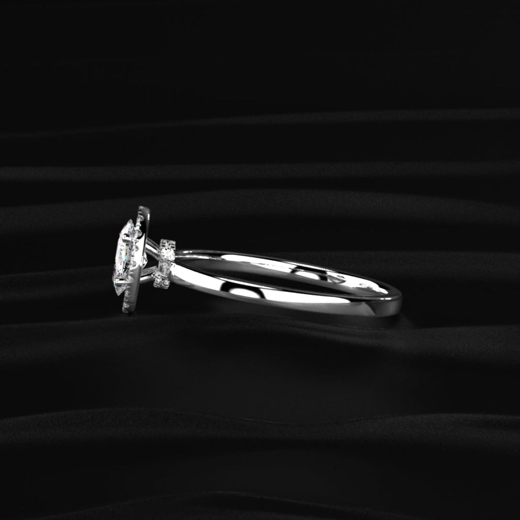 Oval Halo Engagement Rings
